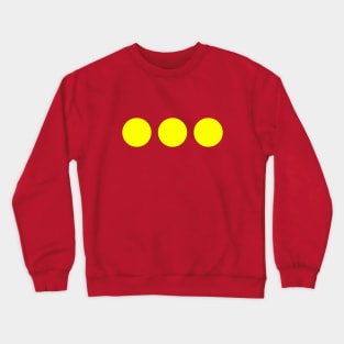 Christiania Flag, Freetown Christiania Denmark #1 Crewneck Sweatshirt